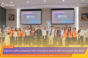 Science staffs presented their innovative work at WU Innovation Day 2024