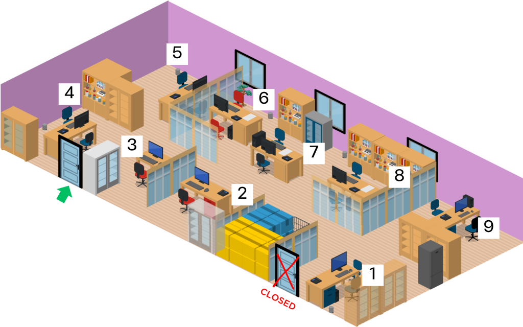 support staff floor plan